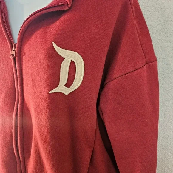 Disneyland park exclusive medium zip up hoodie burgundy - Picture 3 of 6